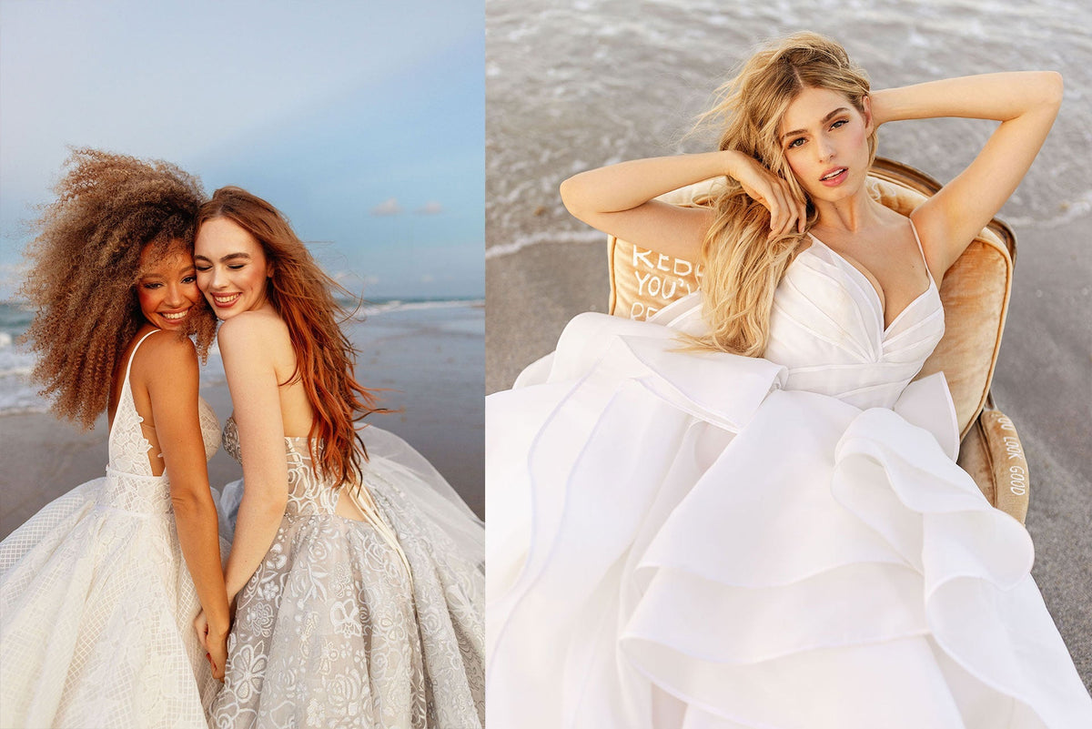 Hayley Paige bridal gowns collection showcase NYBFW this October 2025 at One Fine Day Bridal Market
